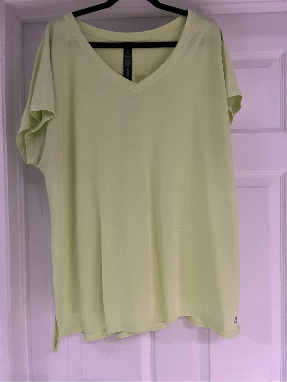 3/$15 RBX Light yellow V-Neck Short Sleeve Top